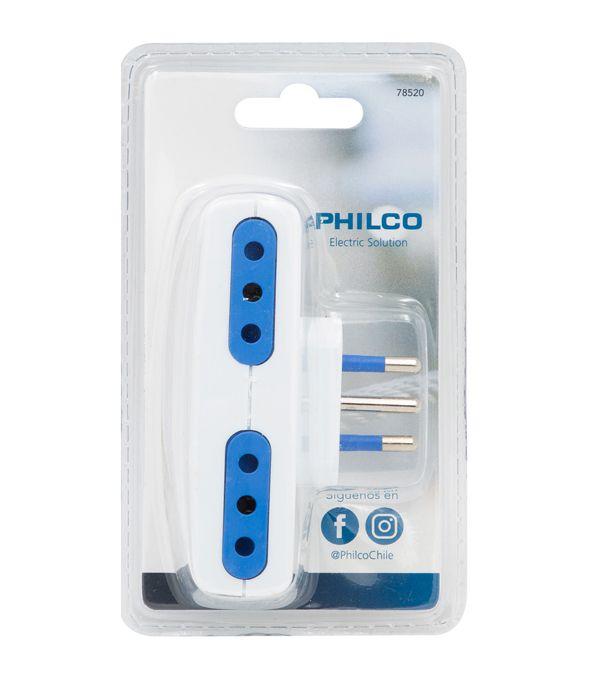 Enchufe Cuadruple 2P + T 10A 250V Blanco-2