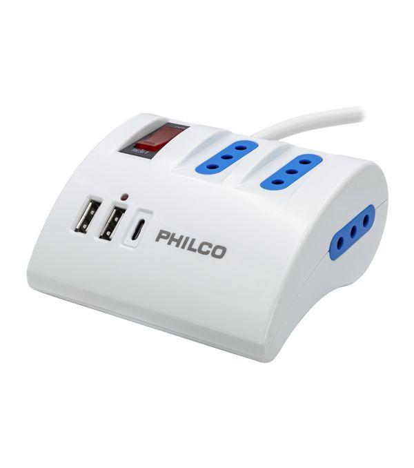 Extension Usb Tipo C 3 Pos 2044B Philco-0