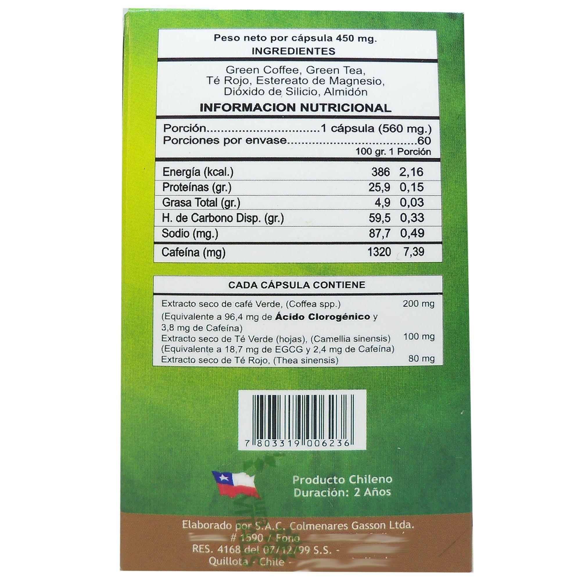 3 X AURA VITALIS SVELT GREEN COFFE 560 MG 60 CAPSULAS-3