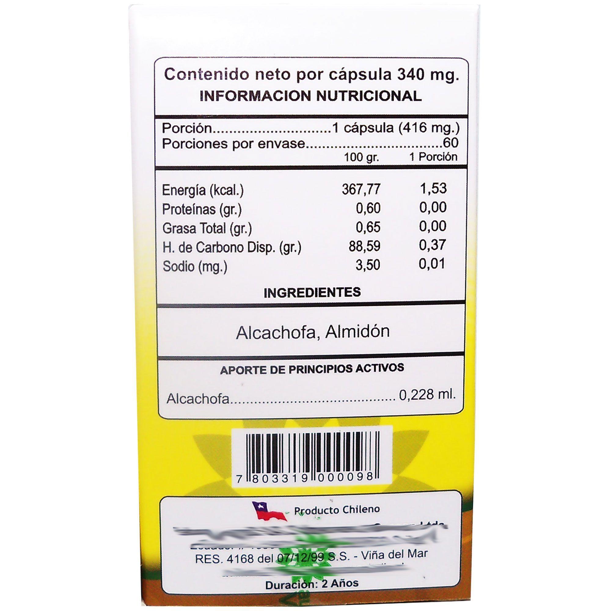 2 X AURA VITALIS ALCACHOFA 60 CAPSULAS-2