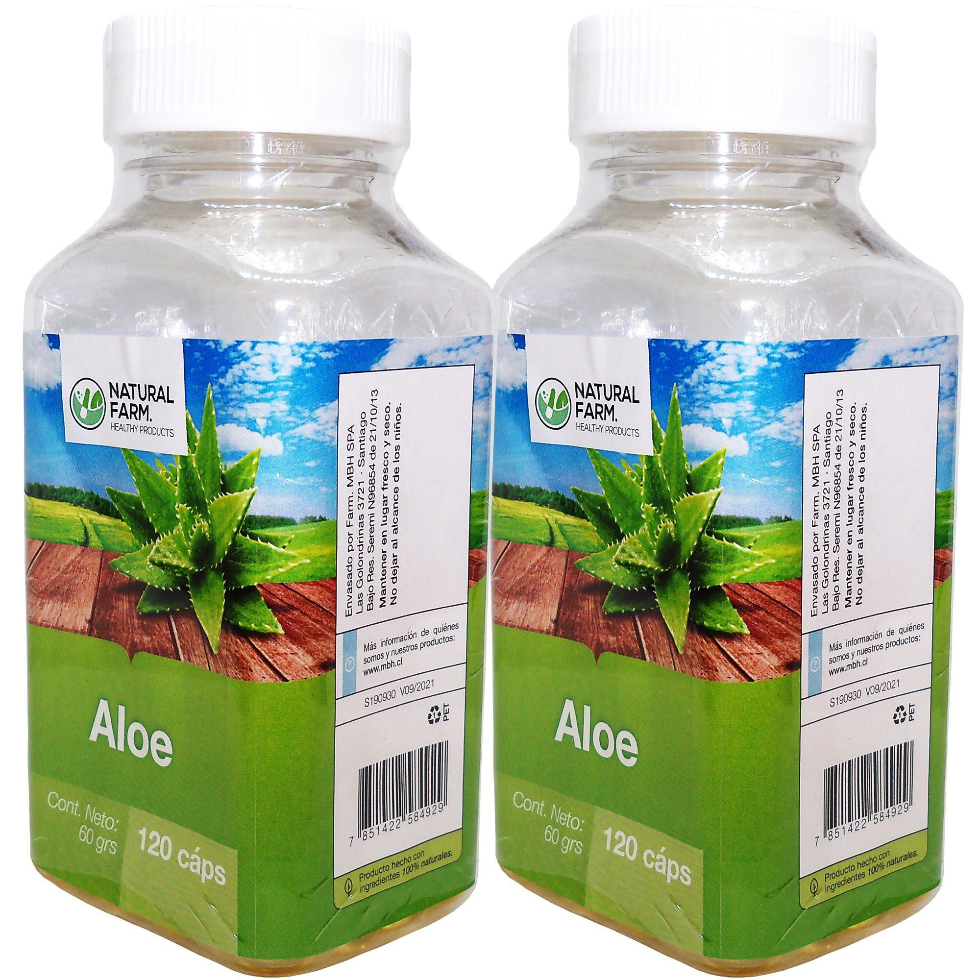 2 X NATURAL FARM ALOE VERA 500 MGS 120 CAPS-0