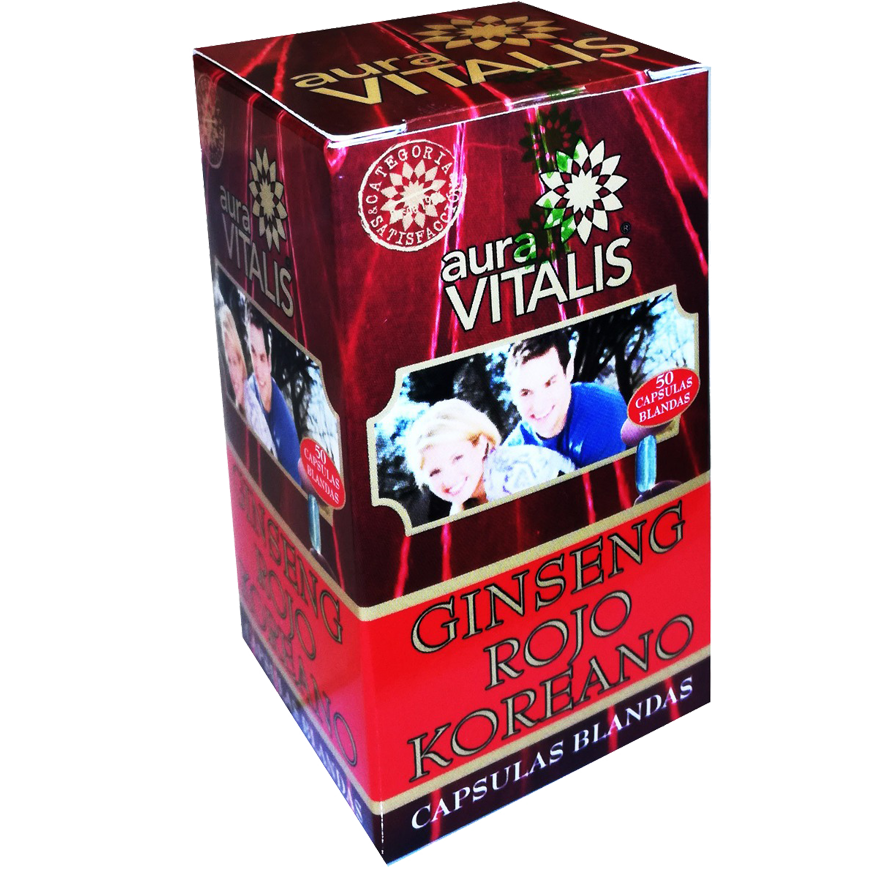 2 X AURA VITALIS GINSENG ROJO KOREANO 50 CAPSULAS BLANDAS-1