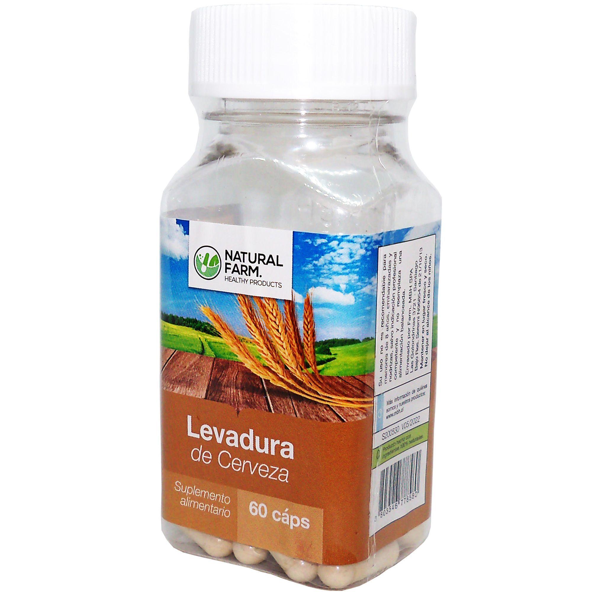 NATURAL FARM LEVADURA DE CERVEZA 500 MGS 60 CAPS-0