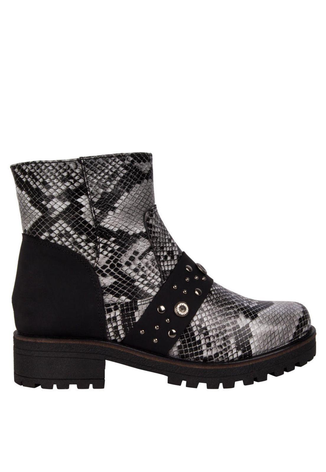 Botin Zappa Mujer Negro - X461-1