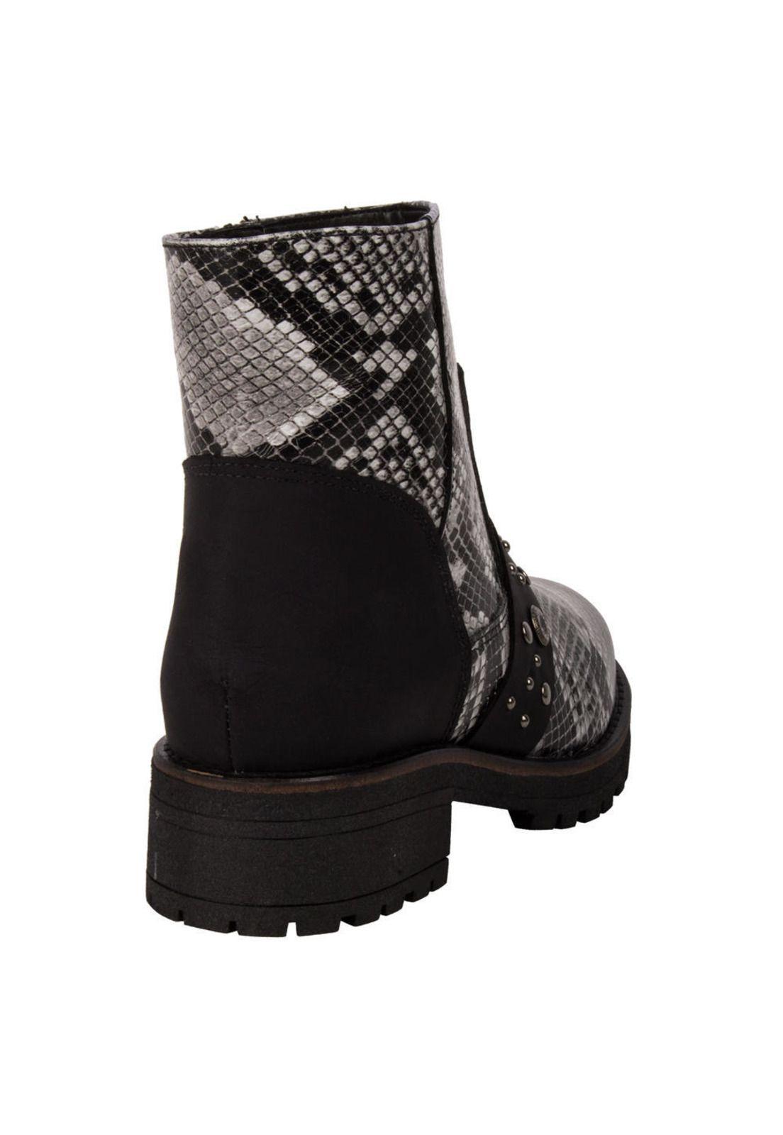 Botin Zappa Mujer Negro - X461-2