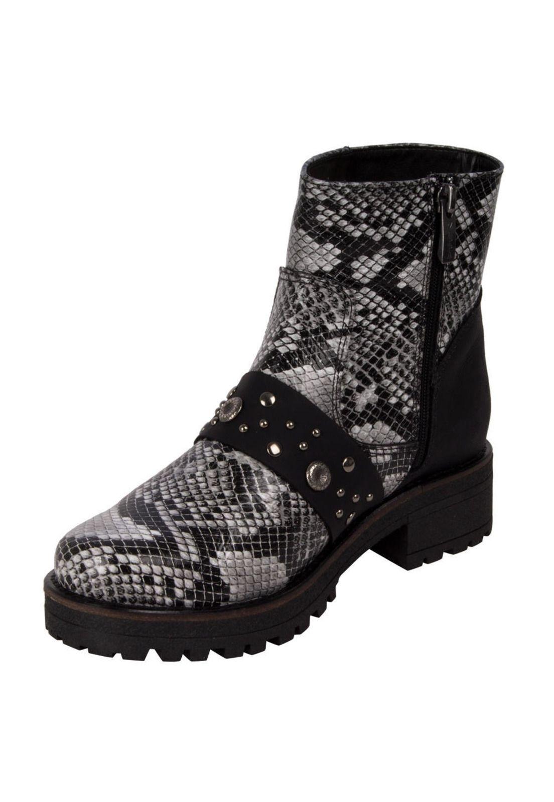Botin Zappa Mujer Negro - X461-4