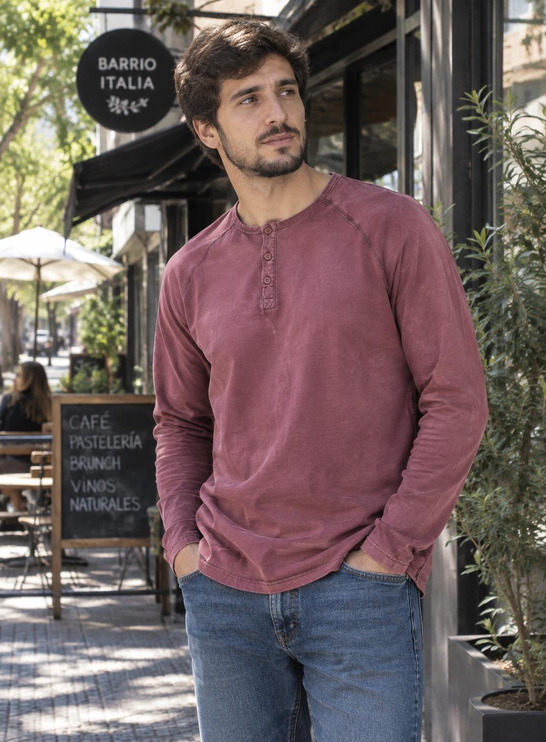 Polera Hombre manga Larga Algodón Panama Jack - H935-0
