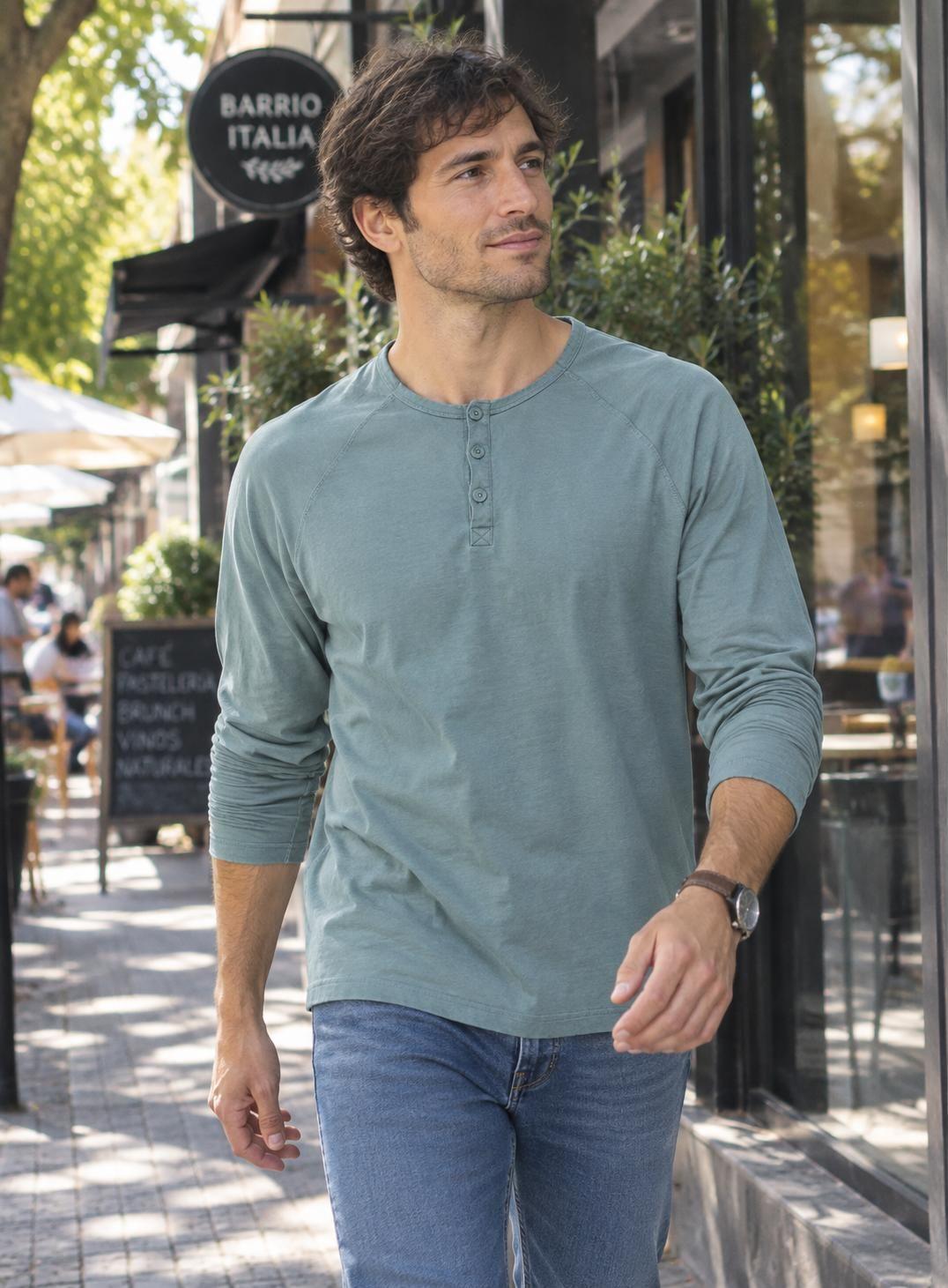 Polera Hombre manga Larga Algodón Panama Jack - H935-0