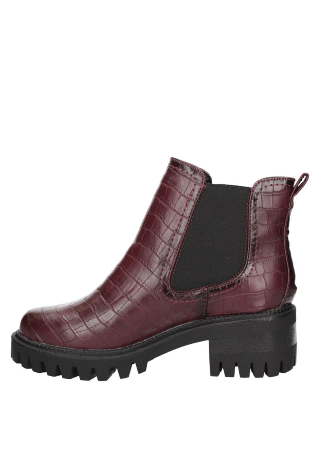 Botin Casual Mujer Dakota - F654 Bordó-3