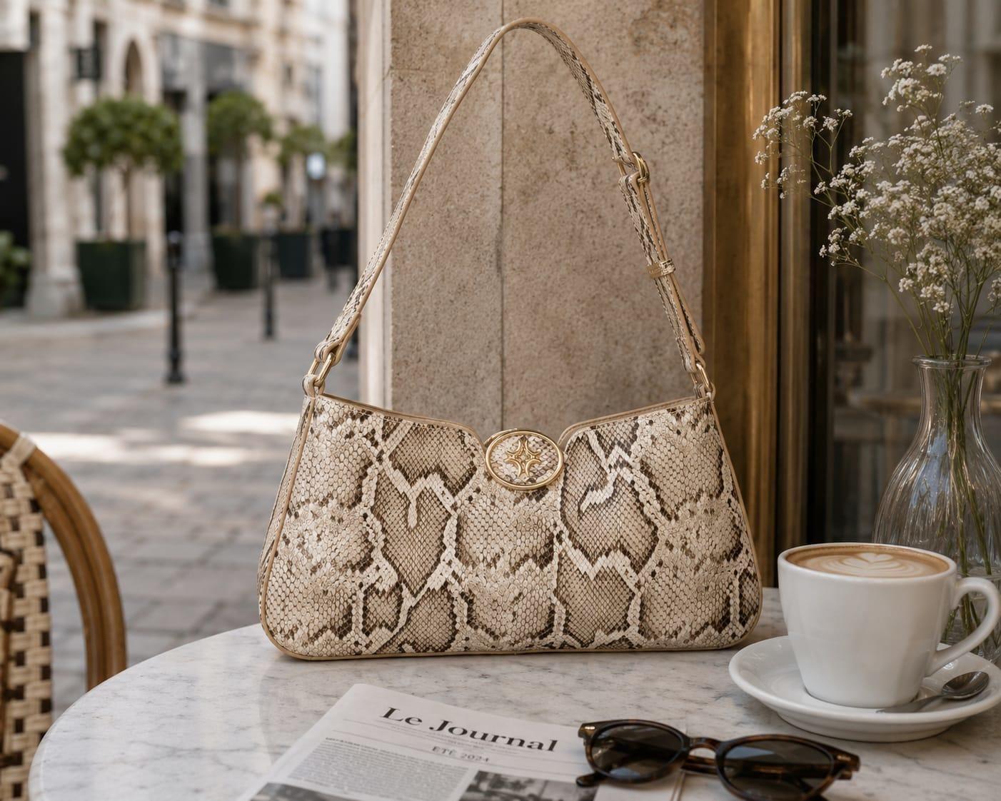 Cartera Cuero Animal Print Luz Da Lua - LDM0176-2