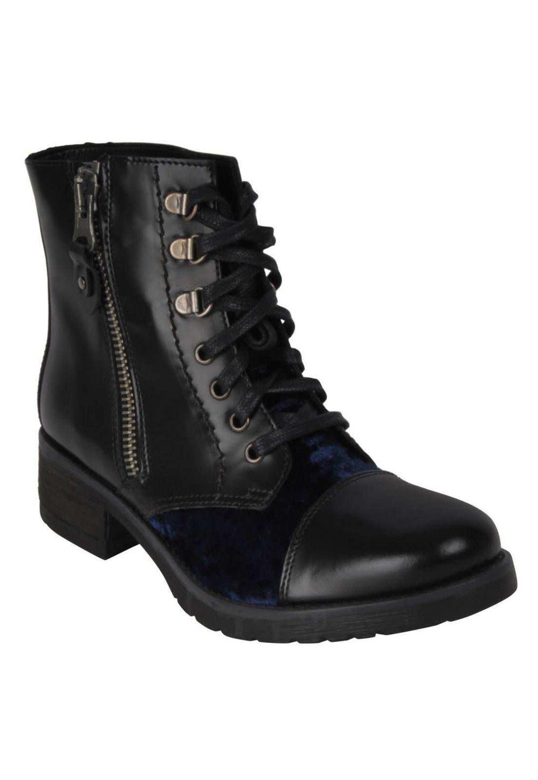 Botin Zappa Mujer Negro - X434-0