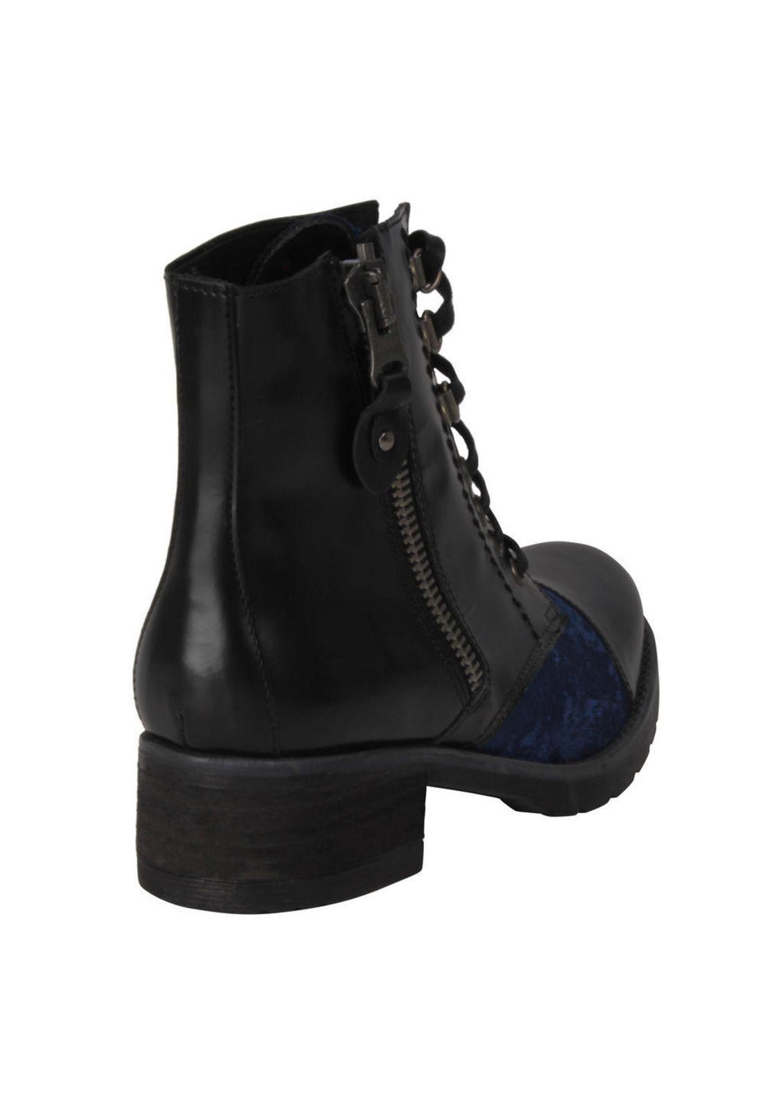 Botin Zappa Mujer Negro - X434-2