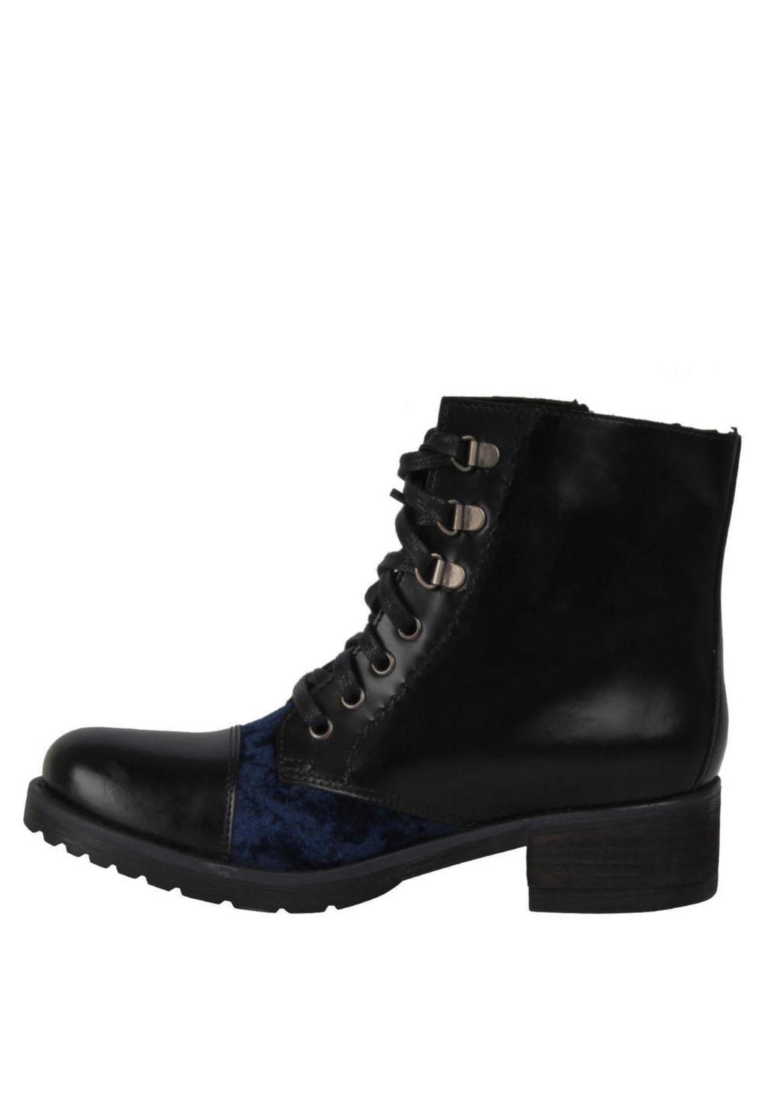 Botin Zappa Mujer Negro - X434-3