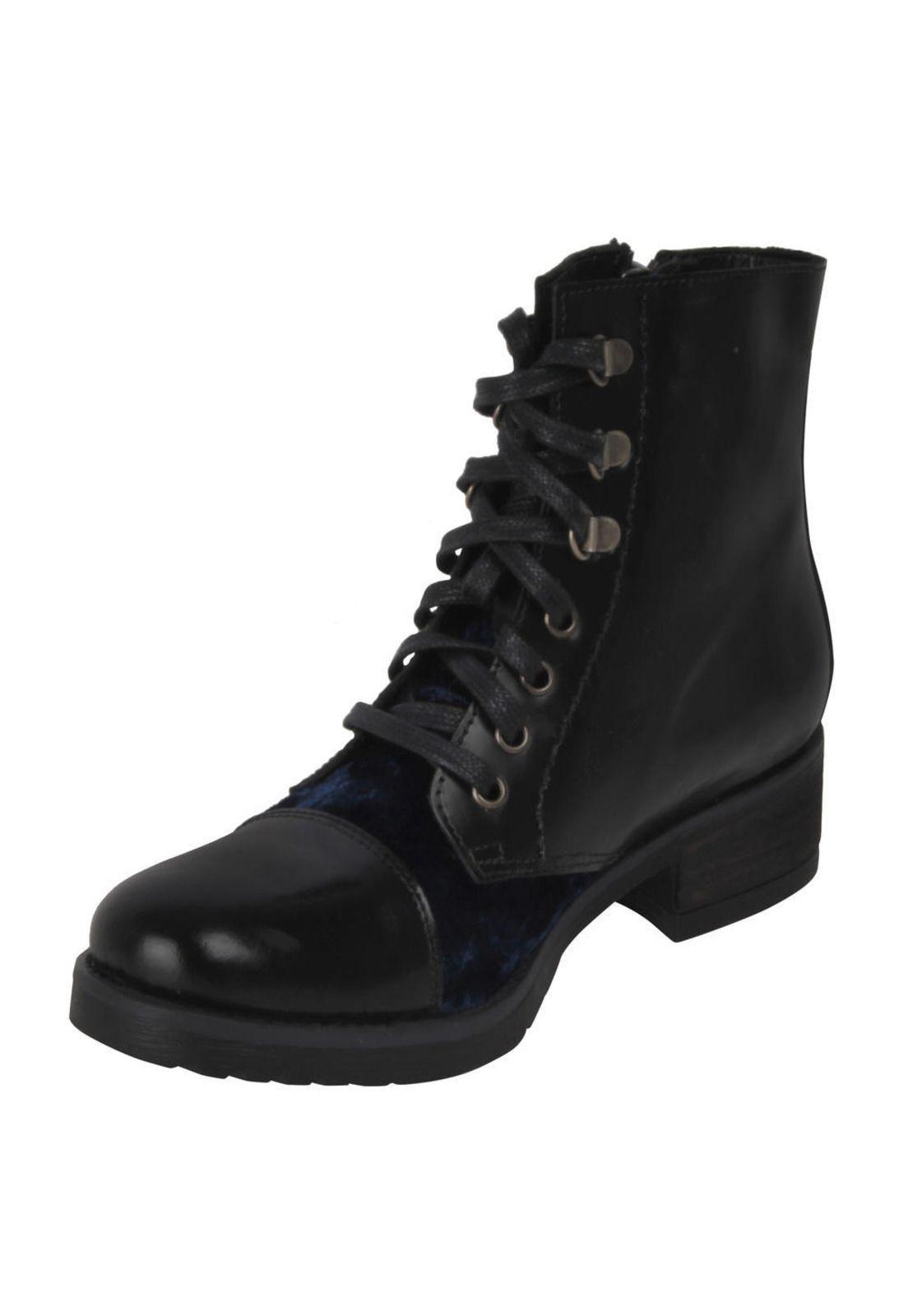 Botin Zappa Mujer Negro - X434-4