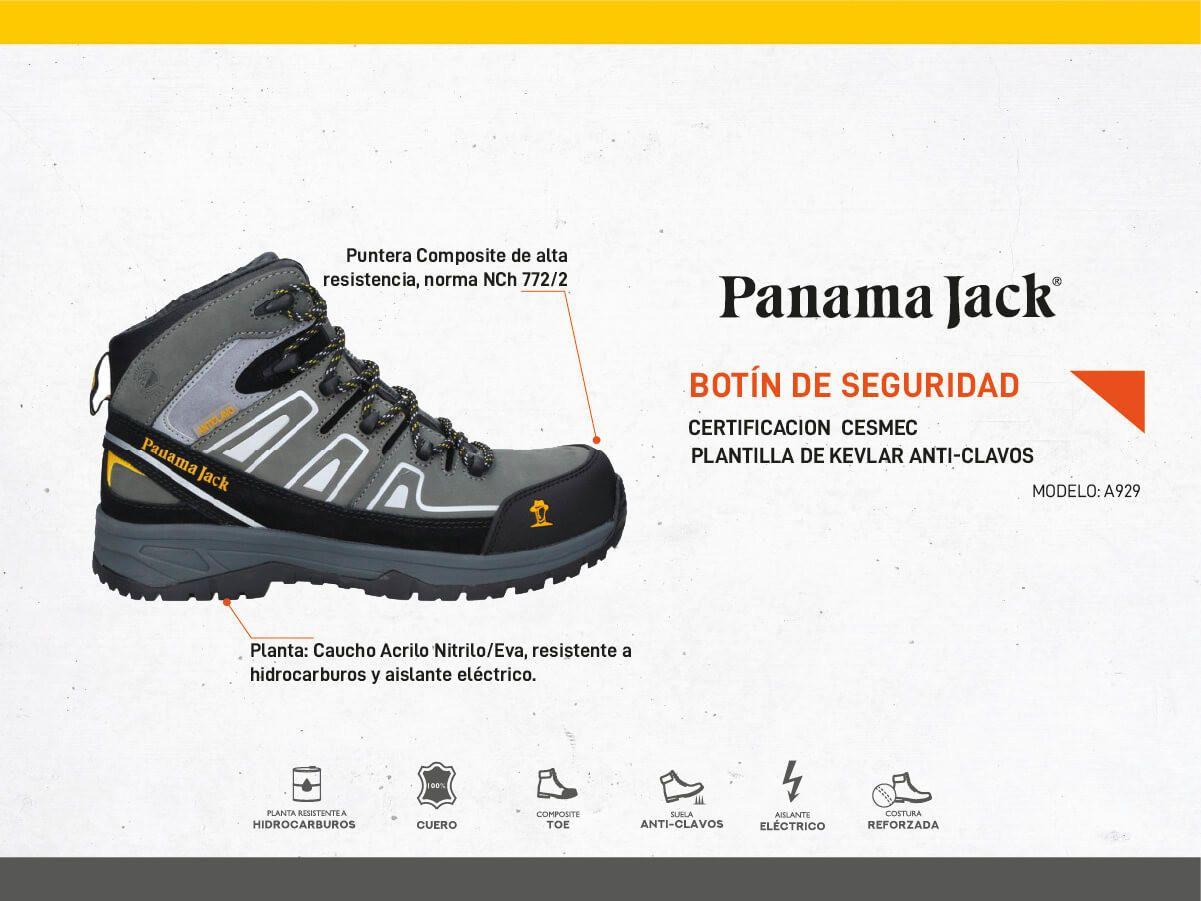 Zapato De Seguridad Hombre Panama Jack - A929-3