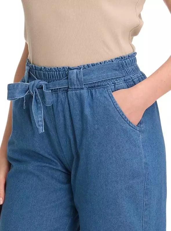 Pantalón Mujer Palazzo Tipo Jeans Casual Panama Jack - K848-2