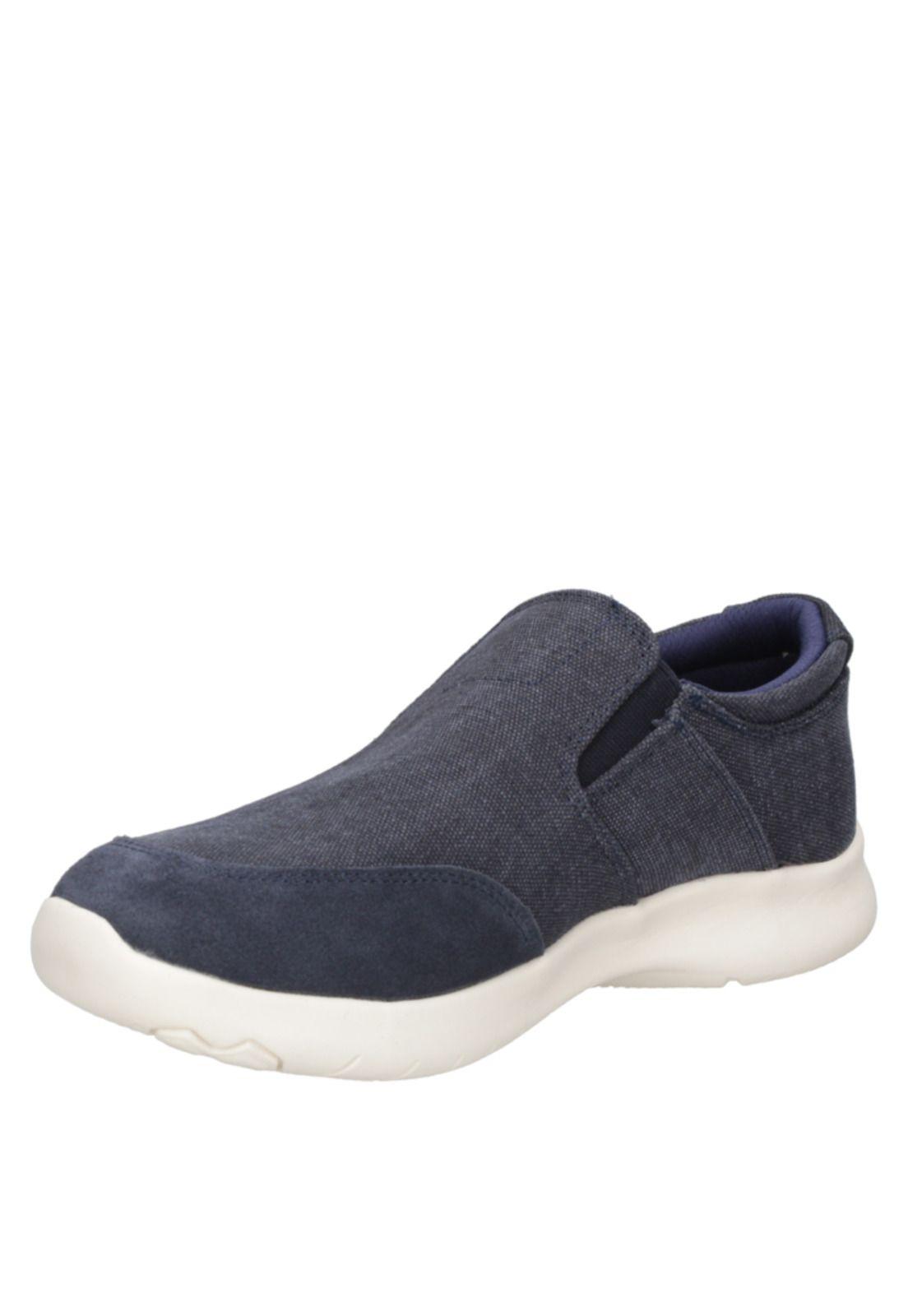 Zapatilla Casual Hombre Pluma - D793 Azul oscuro-1