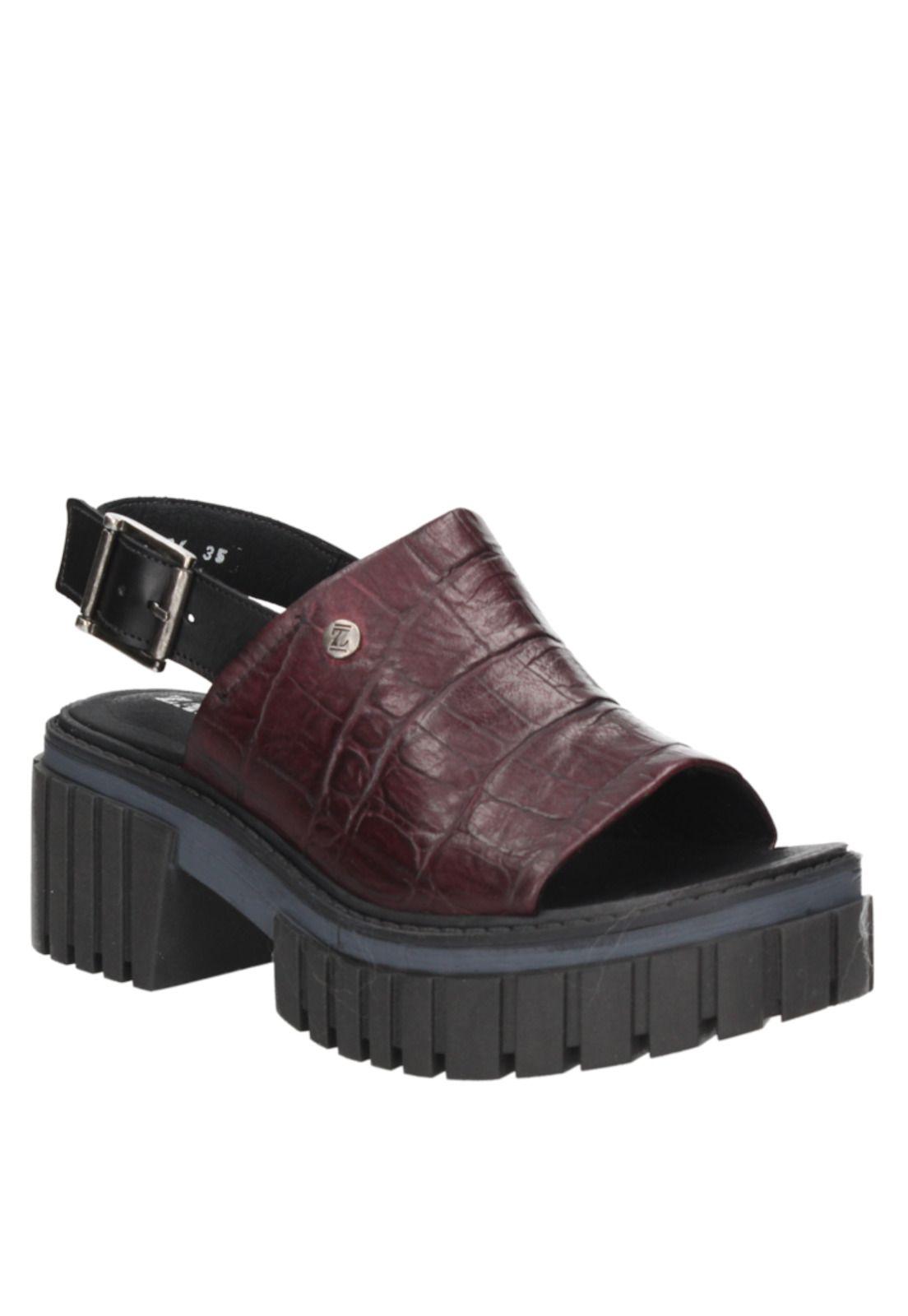 Sandalia Casual Mujer Zappa - G387 Bordó-0