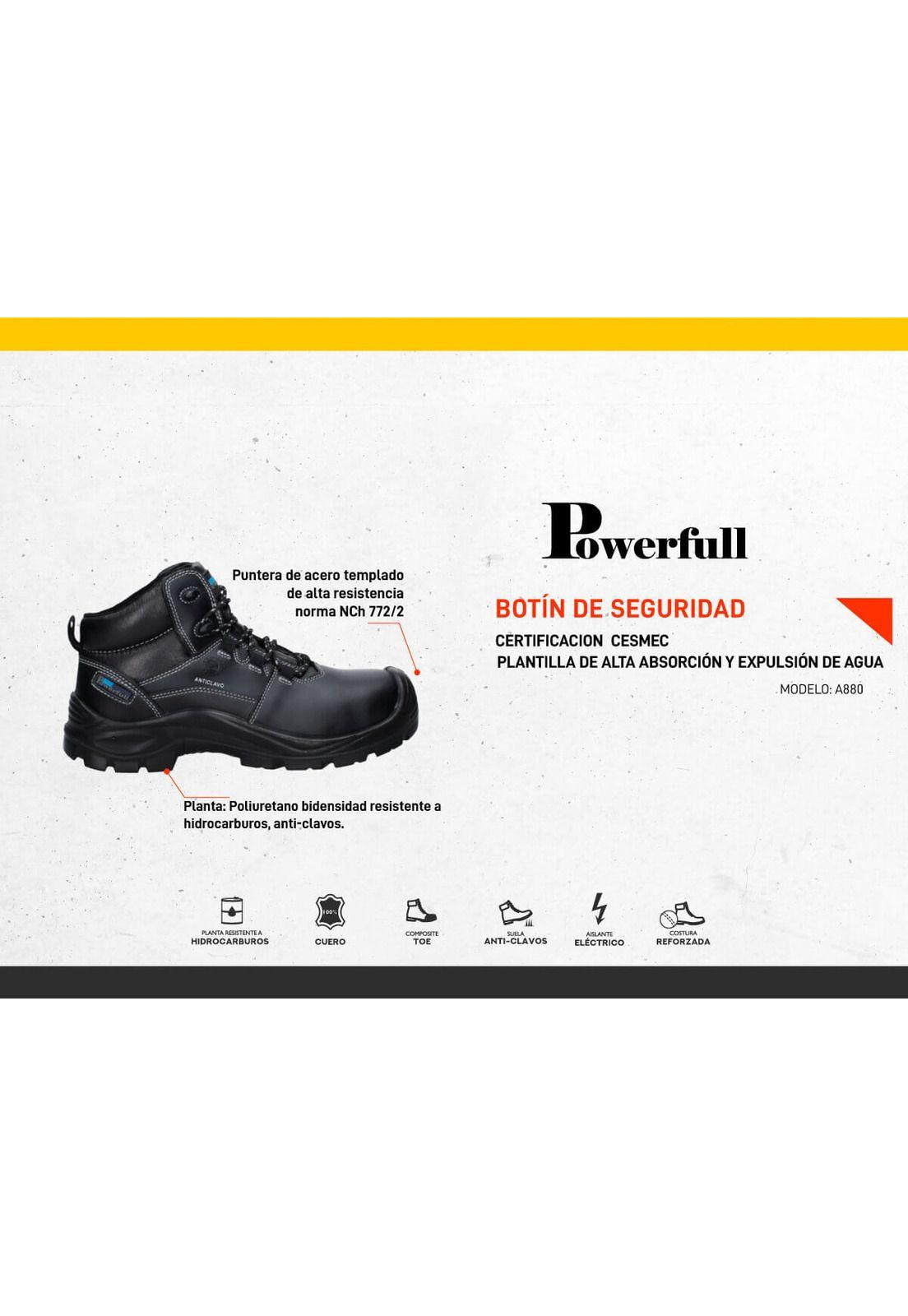Zapato de Seguridad Hombre Powerfull - A880-4
