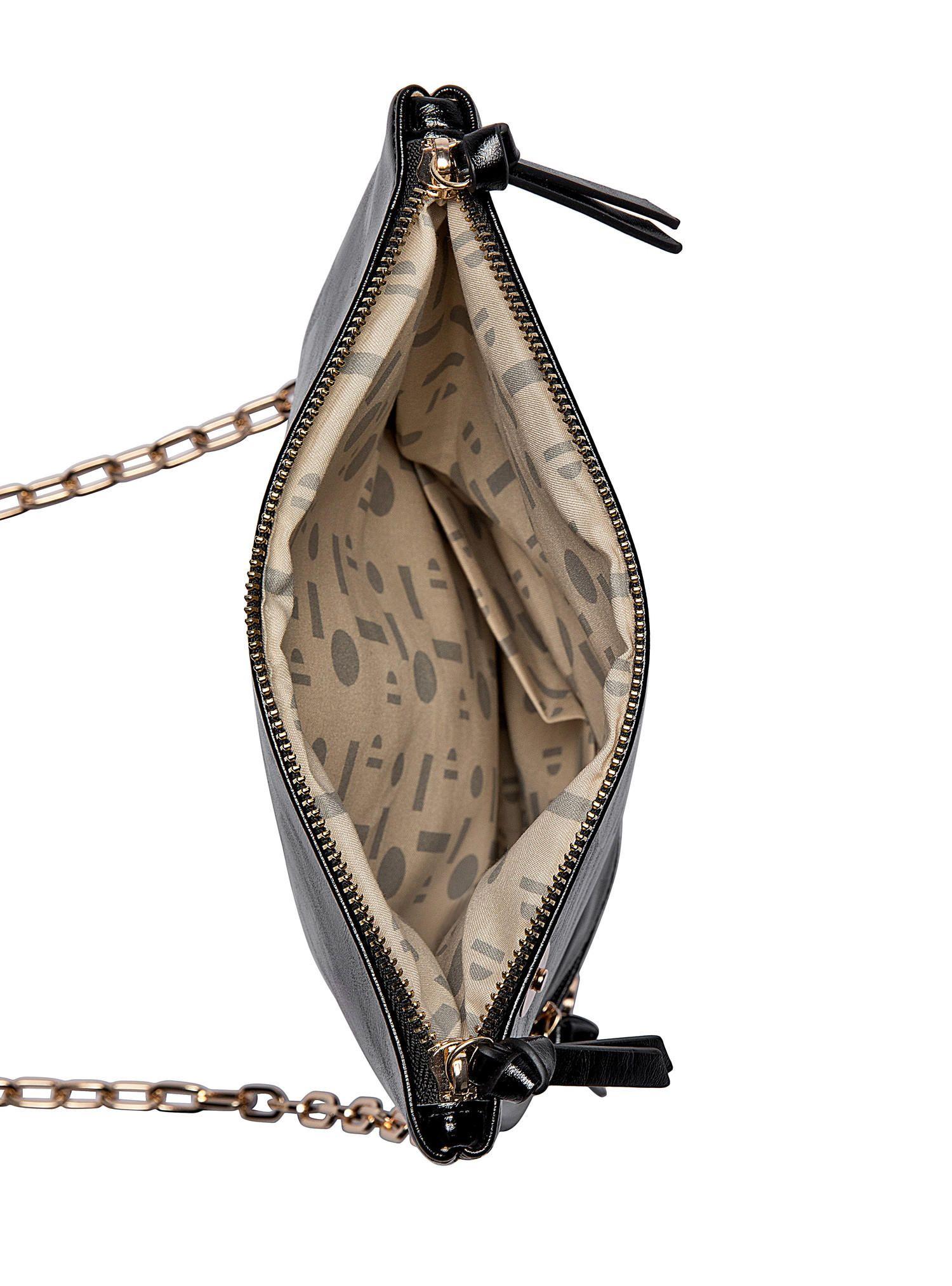 Cartera Fiesta efecto metalizado y Cadena Pollini - POM088X-6