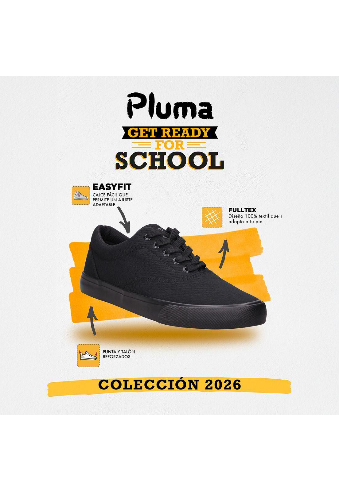 Zapatilla Escolar Hombre Pluma - PLB011B -2