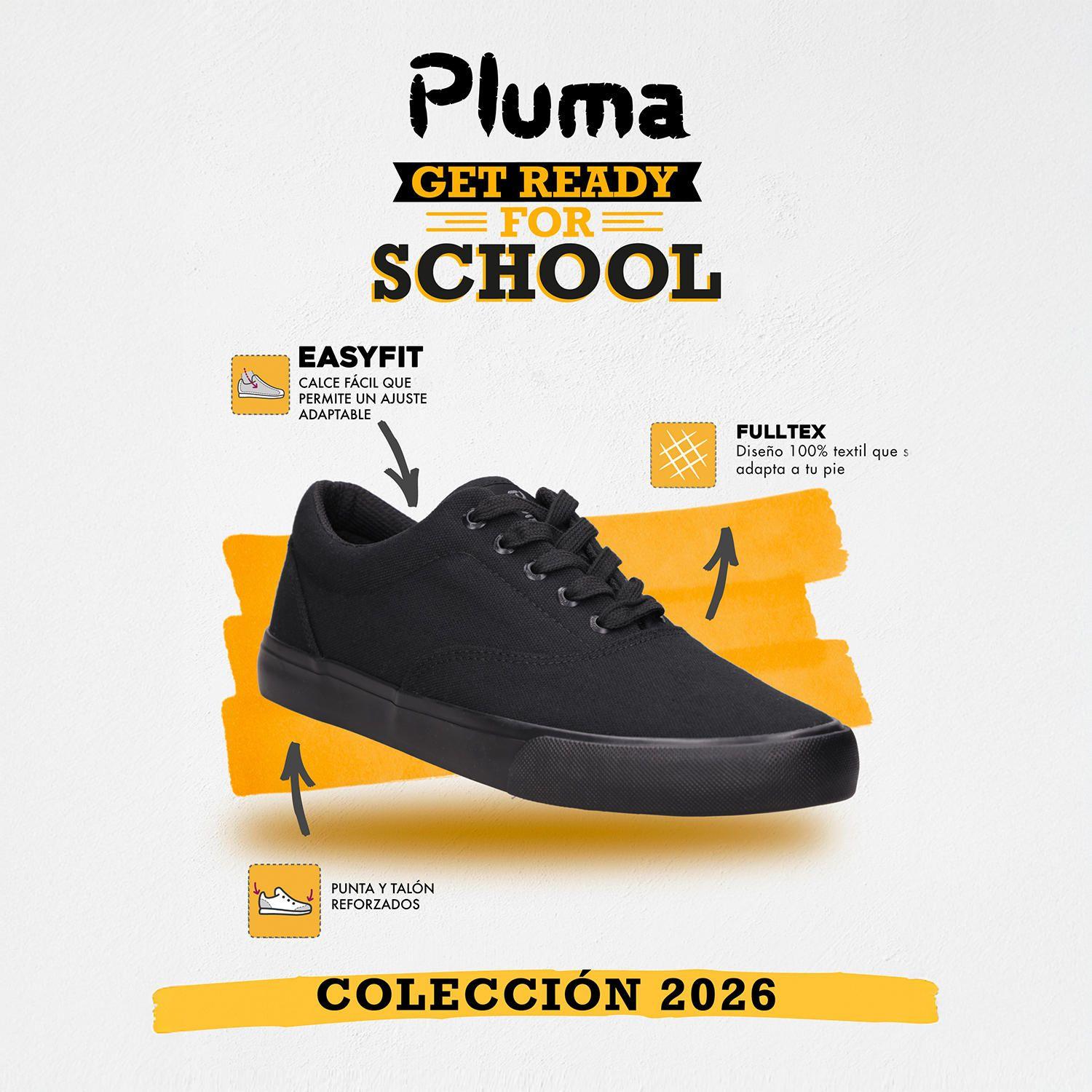 Zapatilla Escolar Hombre Pluma - PLB011B -2