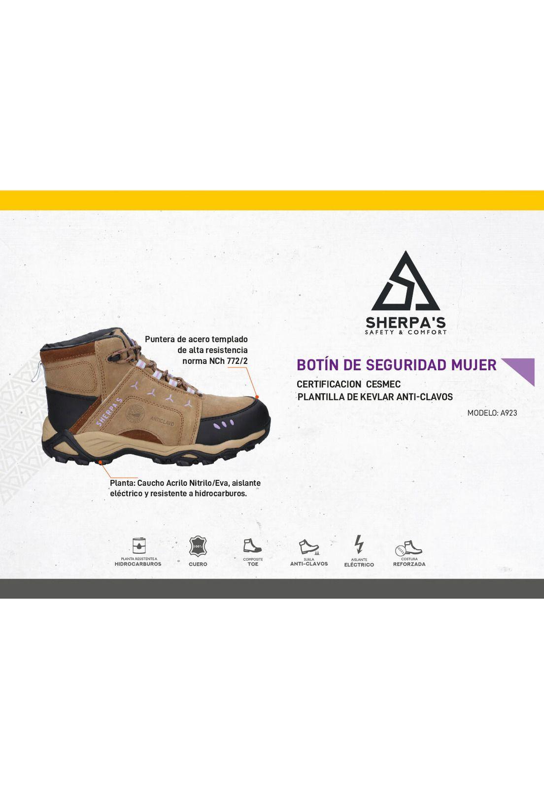 Zapato De Seguridad Mujer Sherpa's - A923-1
