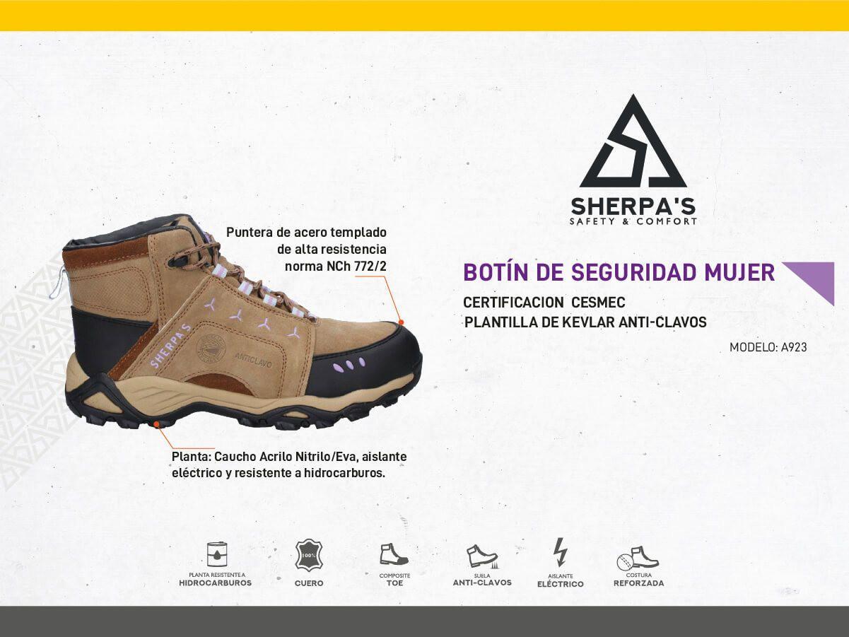 Zapato De Seguridad Mujer Sherpa's - A923-1