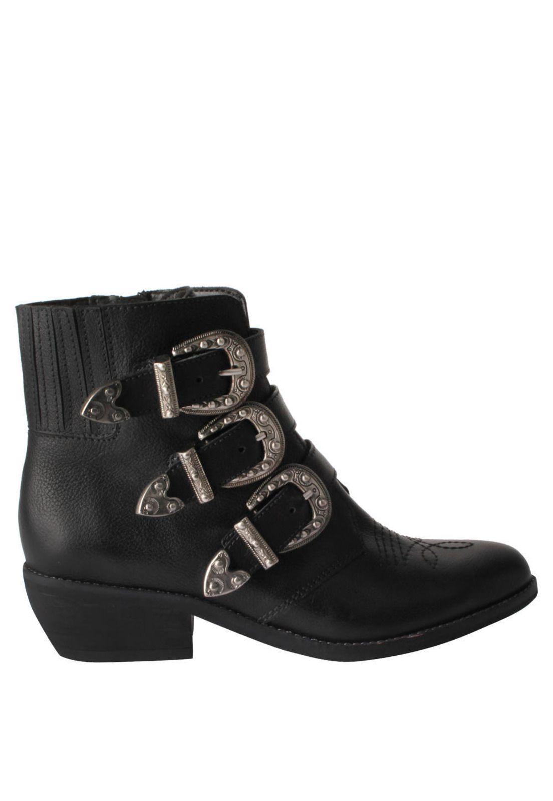 Botin Zappa Mujer Negro - X422-1