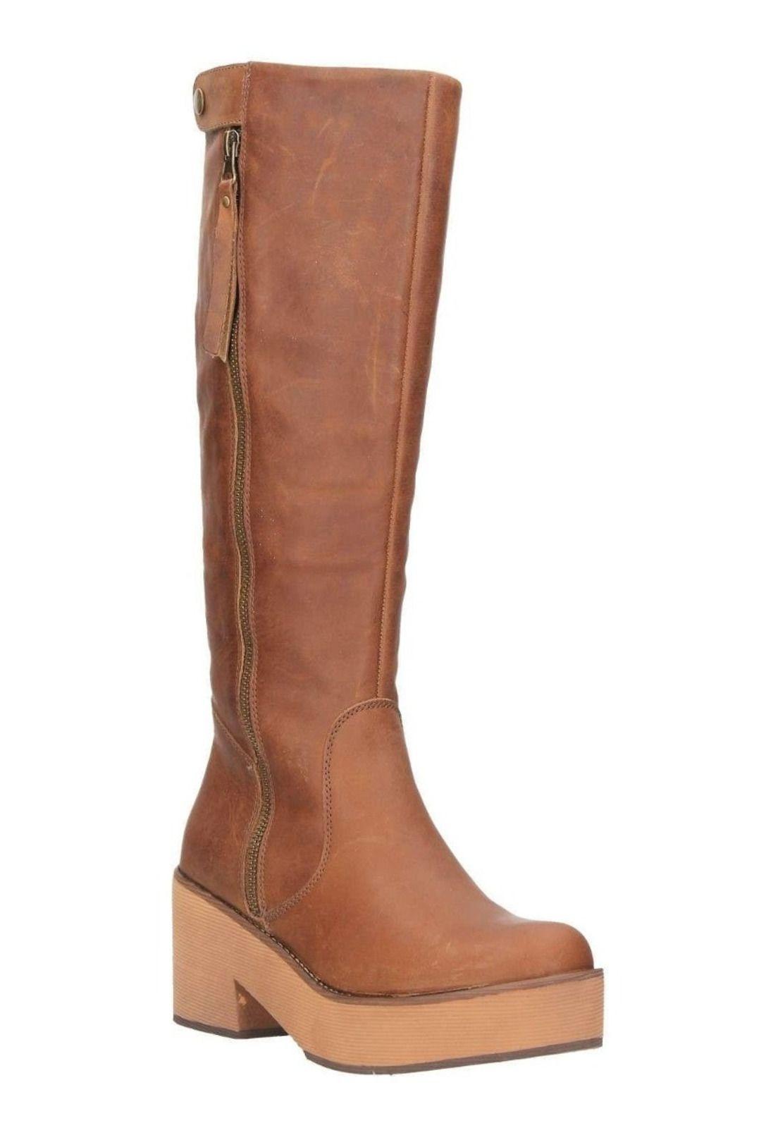 Bota Casual Bruno Rossi Mujer Camel - R270-0