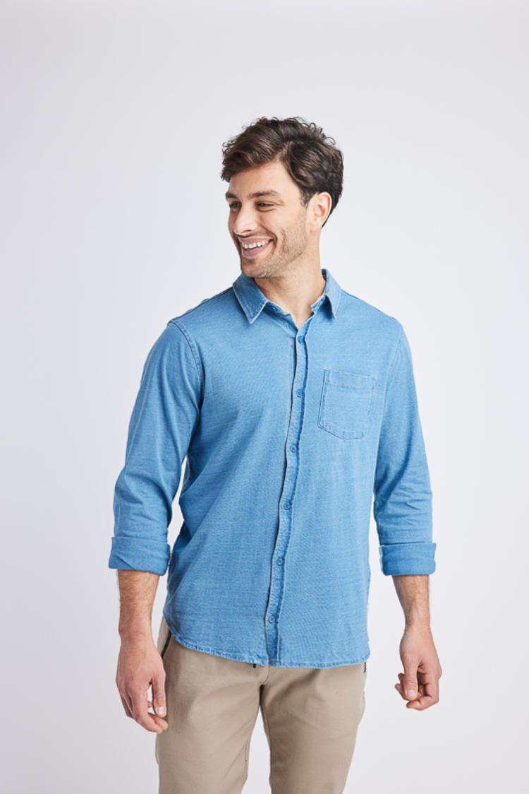 Camisa Manga Larga Hombre liviana tipo mezclilla Panama Jack - H938-0