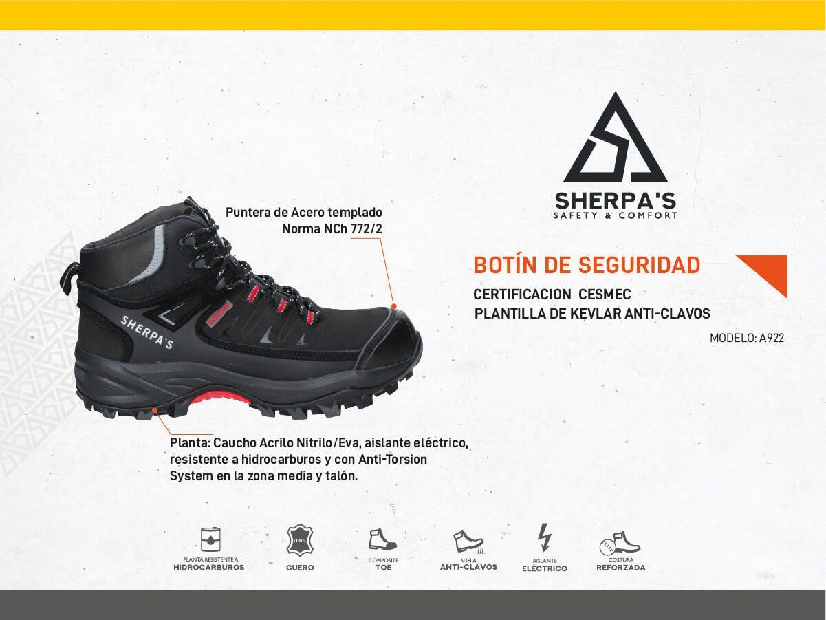 Zapato De Seguridad Hombre Sherpa's - A922-3