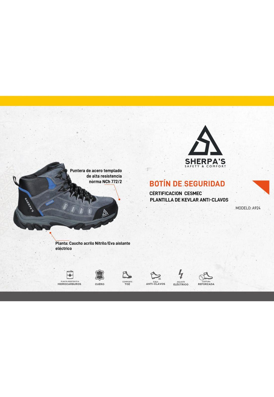 Zapato de Seguridad Hombre Sherpa's - A924-3