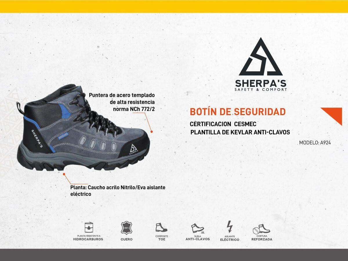 Zapato de Seguridad Hombre Sherpa's - A924-3