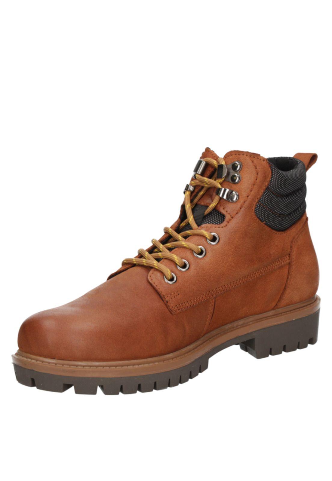 Botin Casual Hombre Pluma - F829 Chocolate-4