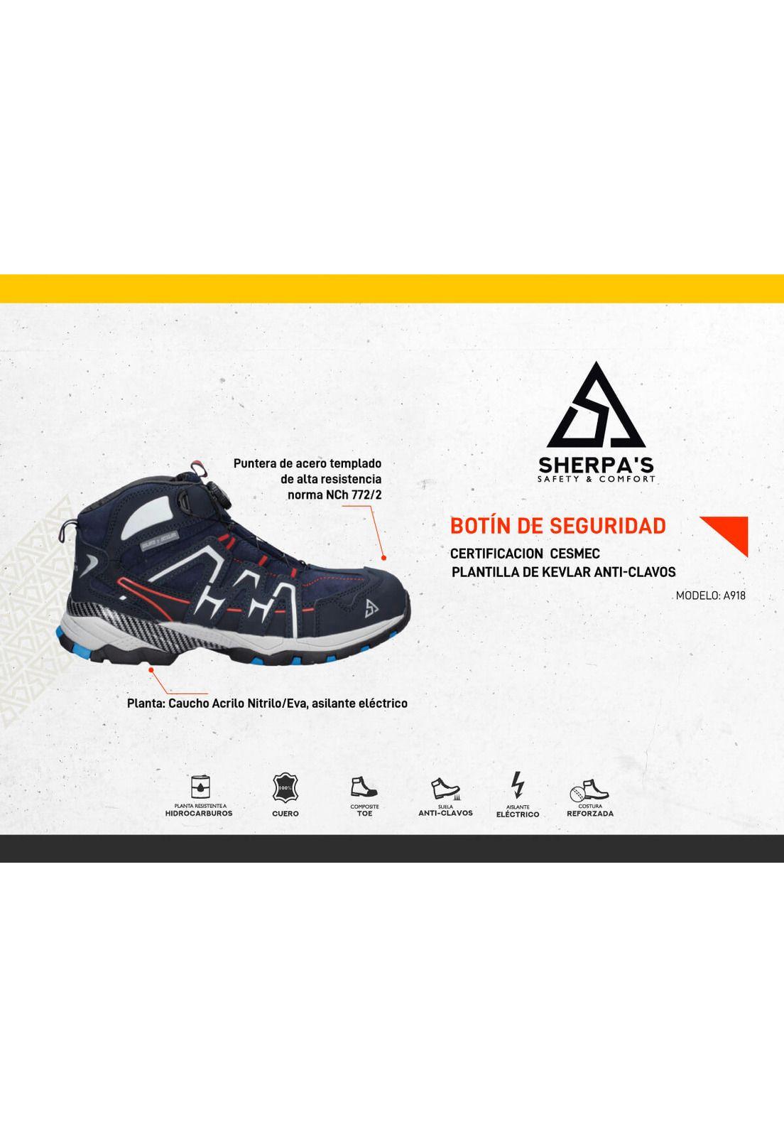 Zapato de Seguridad Hombre Sherpa's - A918-3