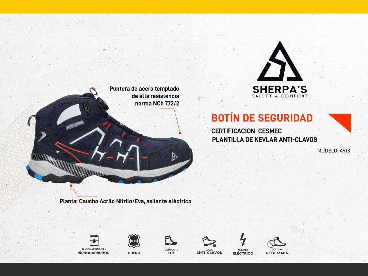Zapato de Seguridad Hombre Sherpa's - A918-3