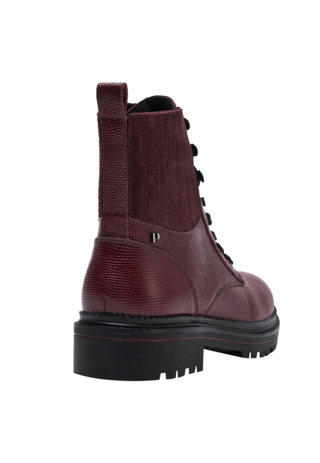 Botin Casual Mujer Pollini - H271 Bordó-2