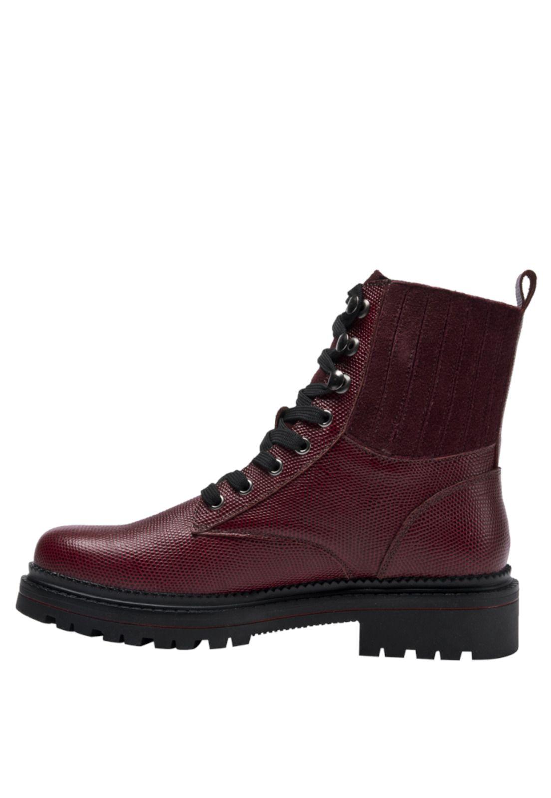 Botin Casual Mujer Pollini - H271 Bordó-3