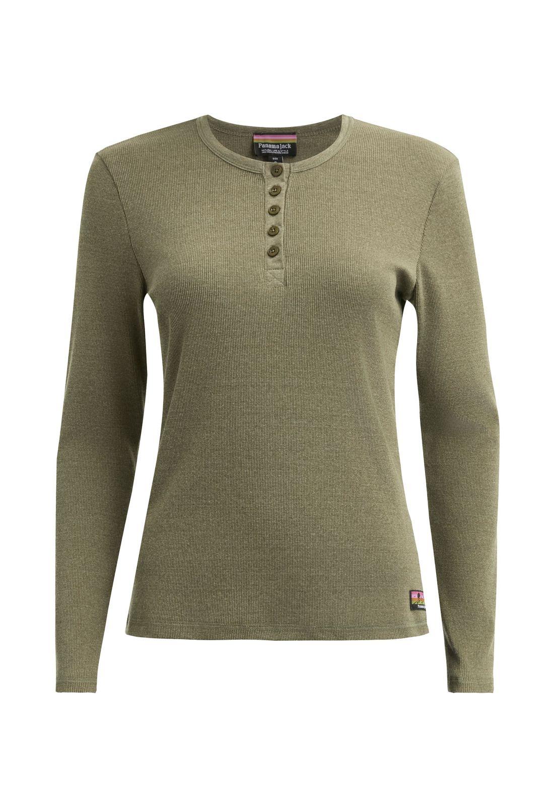 Polera Mujer Manga Larga Rib Jaspeado Panama Jack - L992-7