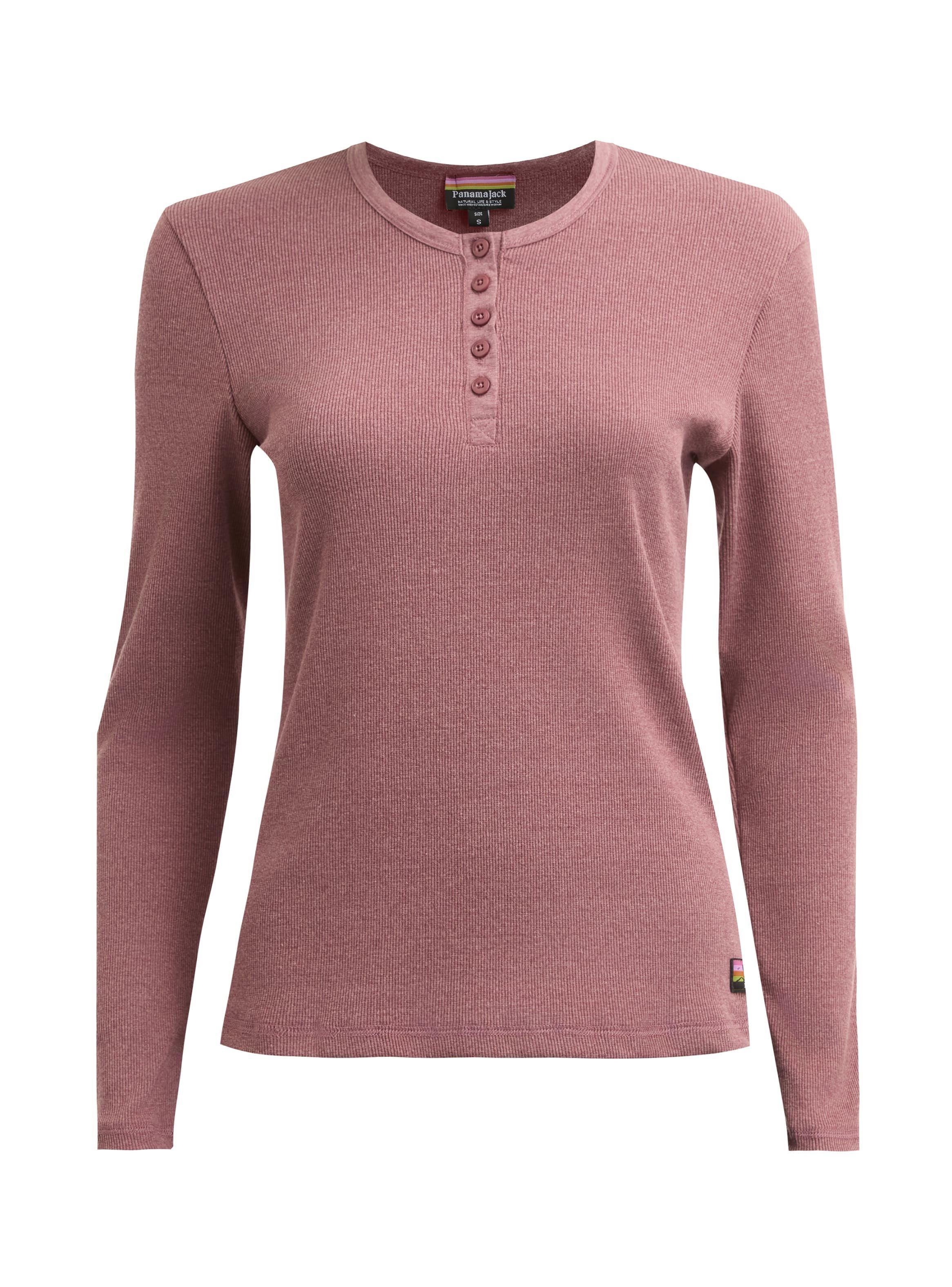 Polera Mujer Manga Larga Rib Jaspeado Panama Jack - L992-7