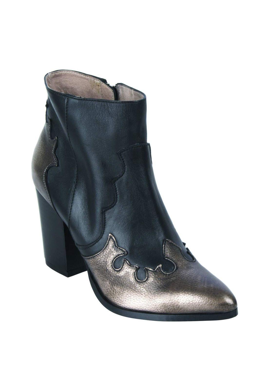 Botín Catlin Mingo Mujer Negro - 4007-0