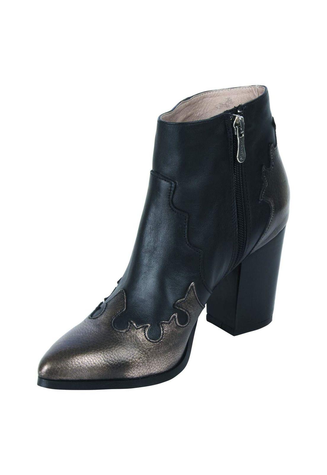 Botín Catlin Mingo Mujer Negro - 4007-4