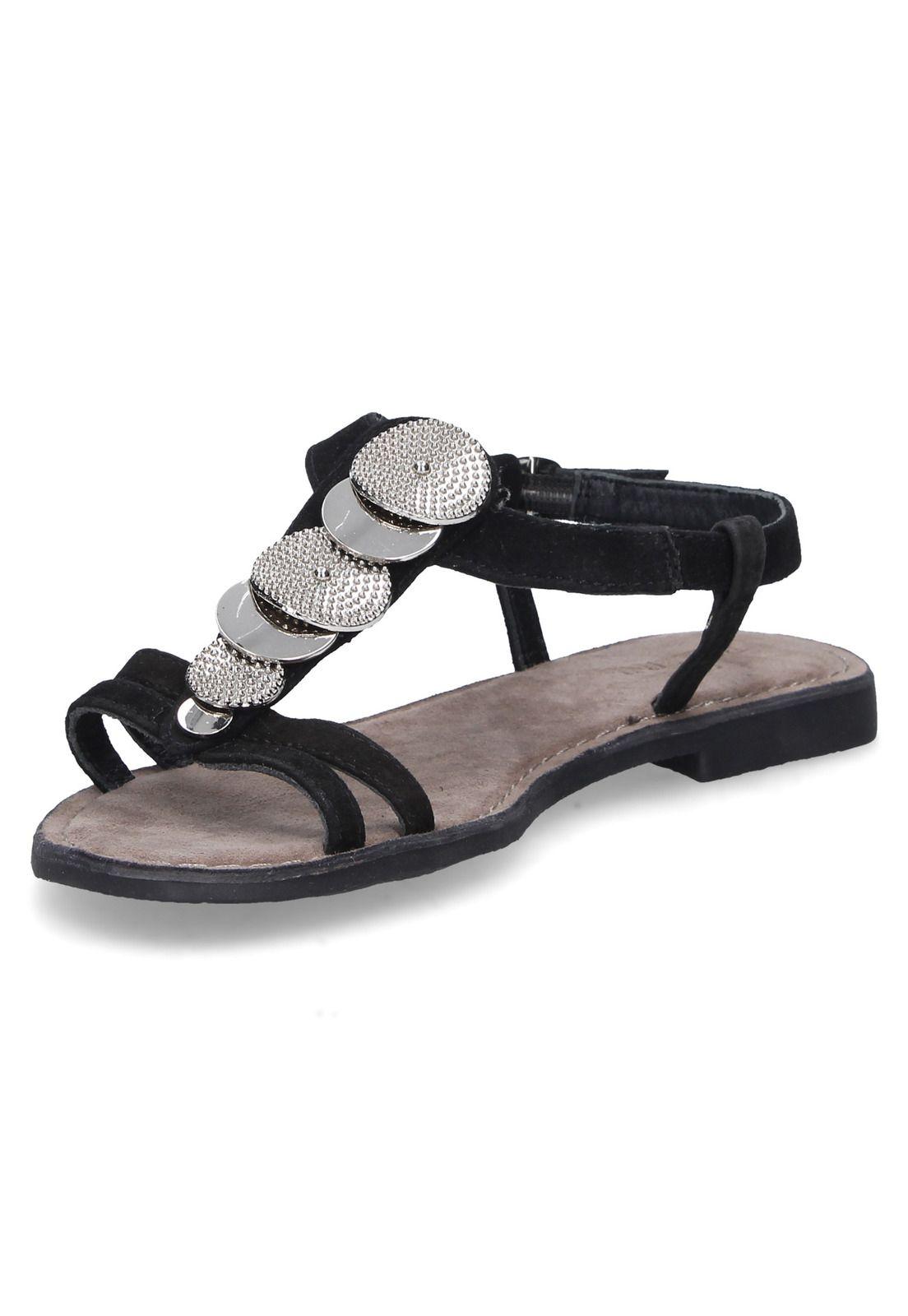 Sandalia Casual Pollini Mujer Negro - S120-0