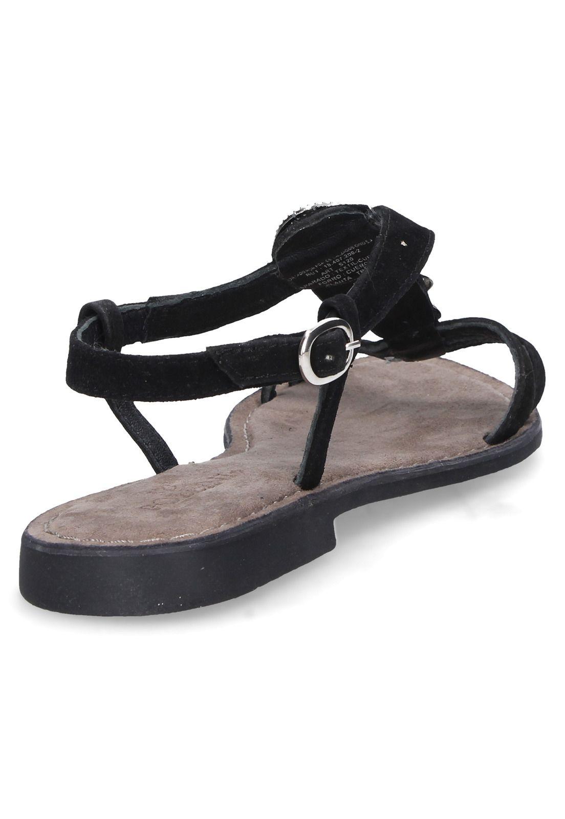 Sandalia Casual Pollini Mujer Negro - S120-2