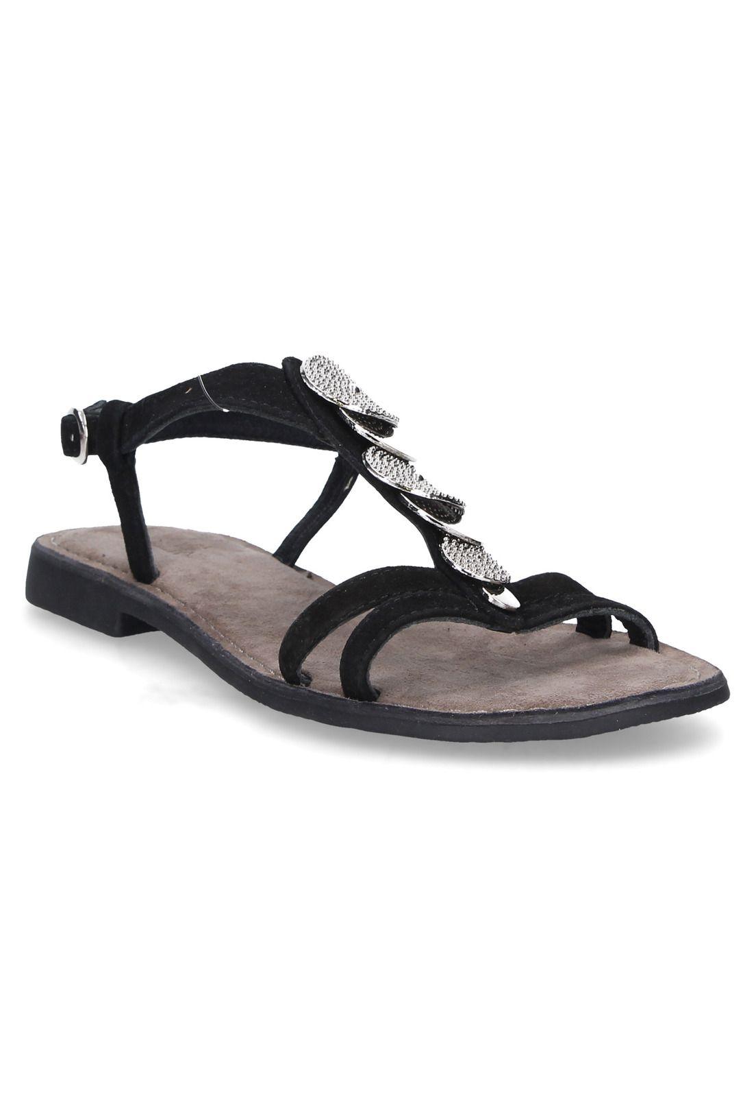 Sandalia Casual Pollini Mujer Negro - S120-4
