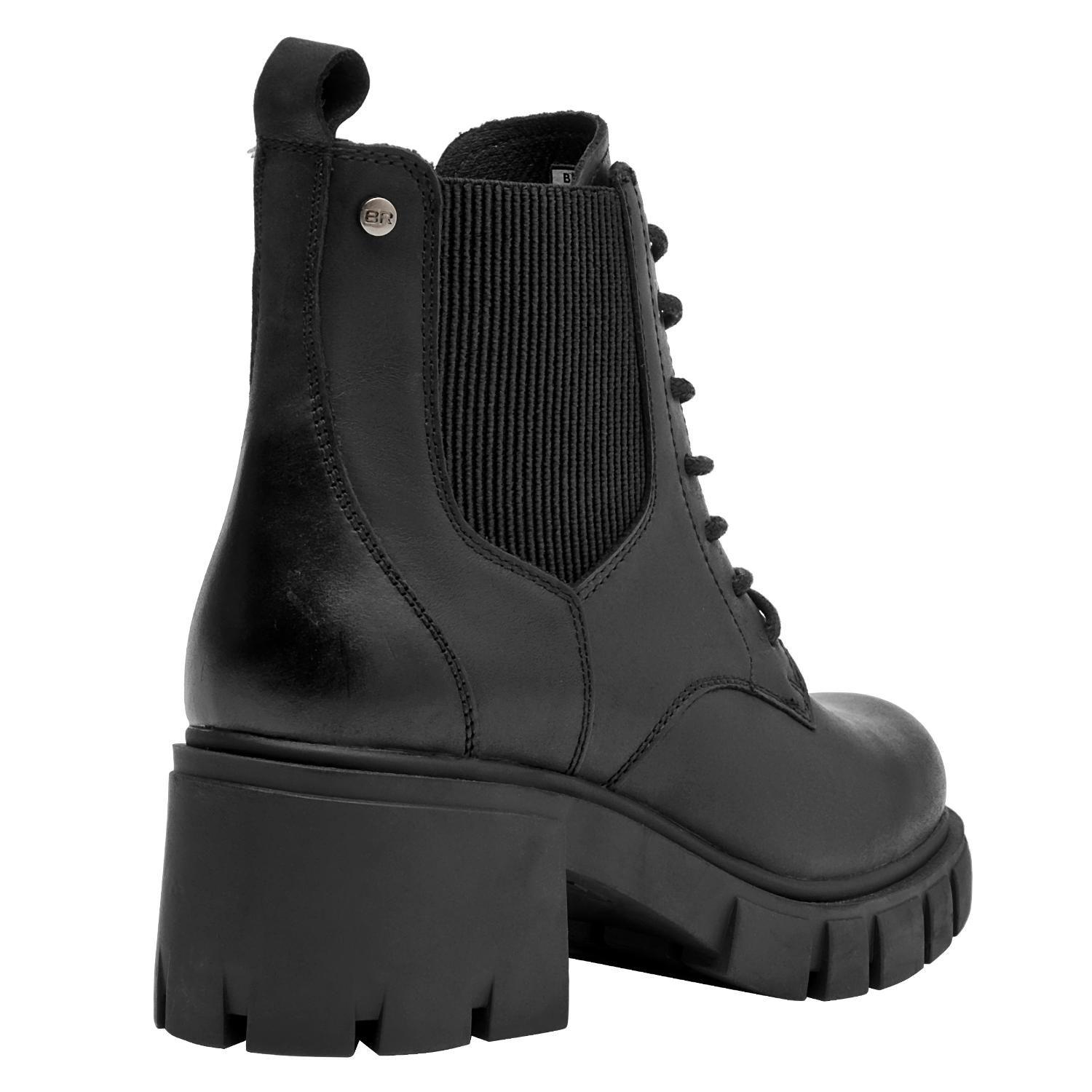 Botin Taco Cuadrado Mujer Bruno Rossi - Brm0275-2