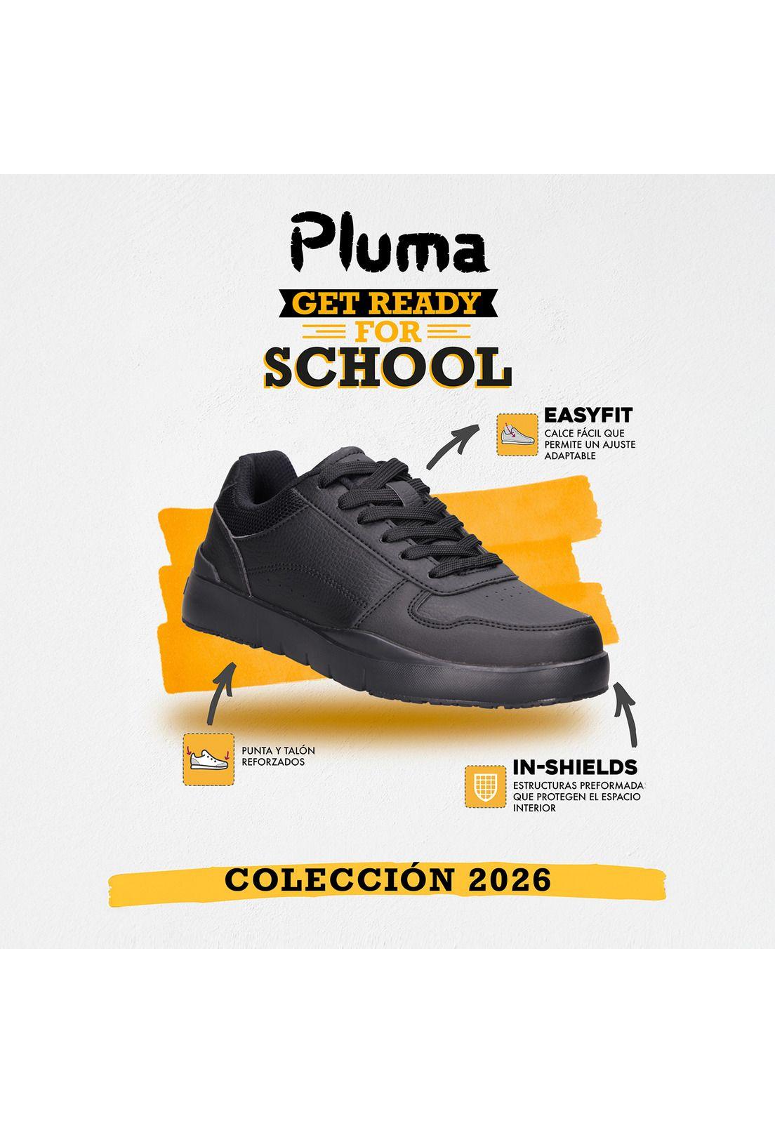 Zapatilla Escolar Hombre Pluma - PLB009B -2