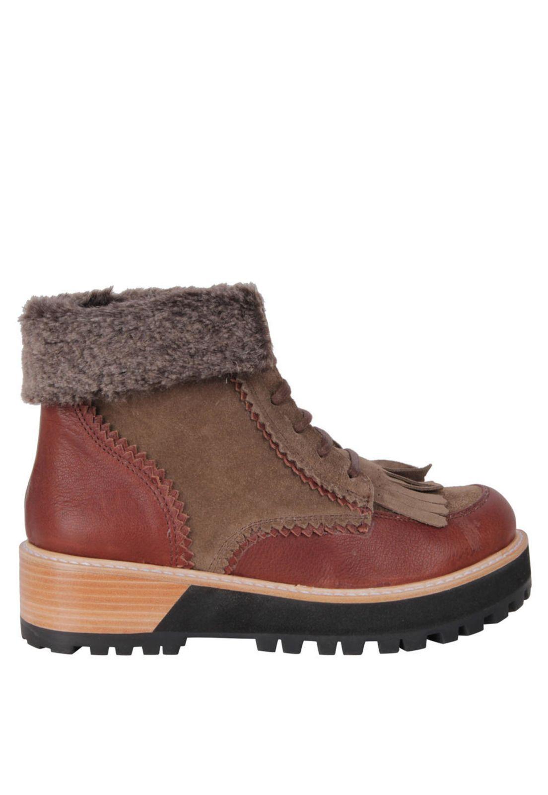 Botin Zappa Mujer Café - X449-1