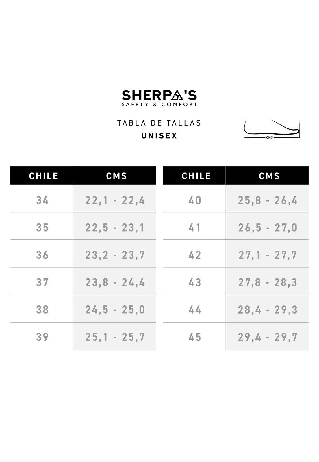 Zapato de Seguridad Hombre Sherpa's - A920-6